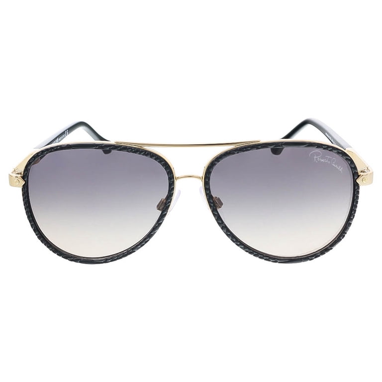 Roberto Cavalli Black and Gold Aviator Sunglasses s-l400.jpg main image 3