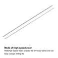 thumbnail image 4 of Uxcell 20Pack 0.8mm 1mm Mini Micro Twist Drill Bits, High-Speed Steel Extra Long Drill Bit 100mm, 4 of 6
