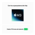 thumbnail image 3 of MacBook Air Apple M3 15.3 Pulgadas 8 GB 256 GB SSD Gris Espacial, 3 of 4
