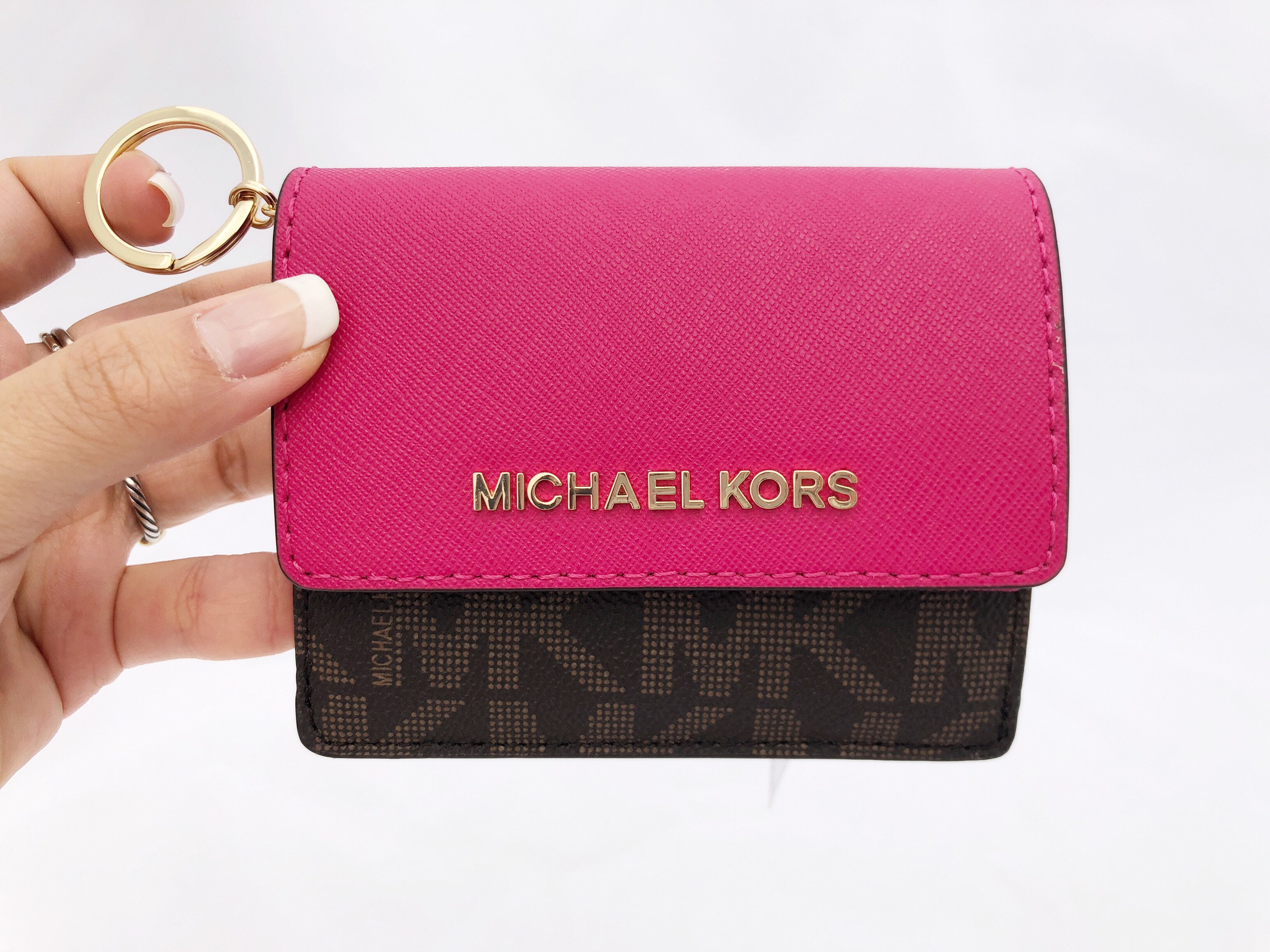 ultra pink michael kors wallet