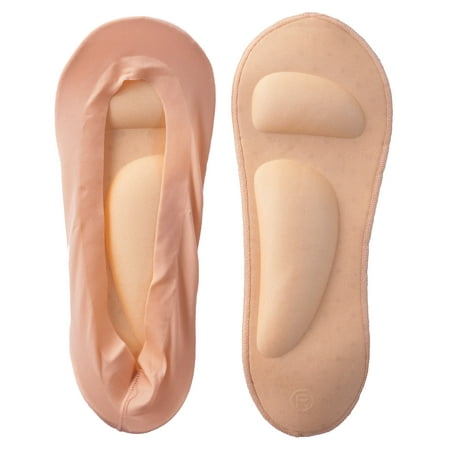 

Women s No Show Nylon Sock Liner with Arch Support Cushion Padding (2 Pairs) (Nude 5-8)