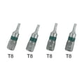 thumbnail image 1 of 4Pcs Magnetic T6-T40 Hex Head Screw Driver Bit 1/4inch Hex Shank 25mm Spanner, 1 of 8