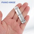 thumbnail image 4 of Uxcell Small Piano Hinge Mini Jewelry Box Hinges with Screw for Jewellery Wooden Box Silver Tone, 4 of 7