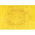 thumbnail image 1 of Ahgly Company Machine Washable Indoor Rectangle Oriental Yellow Industrial Area Rugs, 2' x 4', 1 of 4