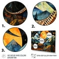 thumbnail image 3 of Designart "Legends of Ancient Dinosaurs II" Animals Framed Wall Art Decor - Modern Blue Dinosaur Entryway Framed Wall Art Print, 3 of 6