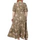 thumbnail image 5 of Vestido Corto de Verano con Cuello en V de Manga Corta Impreso, Vestido de Moda Casual para Mujeres, 5 of 6