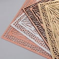 thumbnail image 4 of Rectangular Placemats for Dinner Table  Heat Resistant Elegant Hollow Placemats Non Slip Table Mats Tea Mug Coaster for Kitchen Table  Restaurant  Cafe, 4 of 4