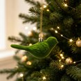 thumbnail image 5 of Leodye 1PCS Flocked Bird Shaped Christmas Hanging Ornaments, Delicate Lightweight Pendant for Xmas Tree Home Holiday Scene Decor -4.53IN, 5 of 6