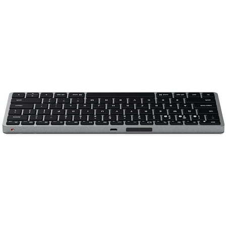 Satechi - Slim X1 TKL 60% Bluetooth Scissor Keyboard with Backlit Keys - Space Gray
