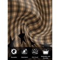 thumbnail image 7 of Brown Black Plaid Cloth Napkins Set of 6 Reusable Dinner Napkins, Vintage Rustic Star Buffalo Check Cocktail Napkin Washable Table Napkins for Wedding/Holiday Party/Baby Shower 20"x20", 7 of 7