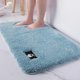 thumbnail image 1 of Alfombrillas de baño súper absorbentes de terciopelo grueso, alfombrillas antideslizantes para dormitorio, alfombras de baño, alfombrillas de cocina, 40 x 60 cm, azul, 1 of 5