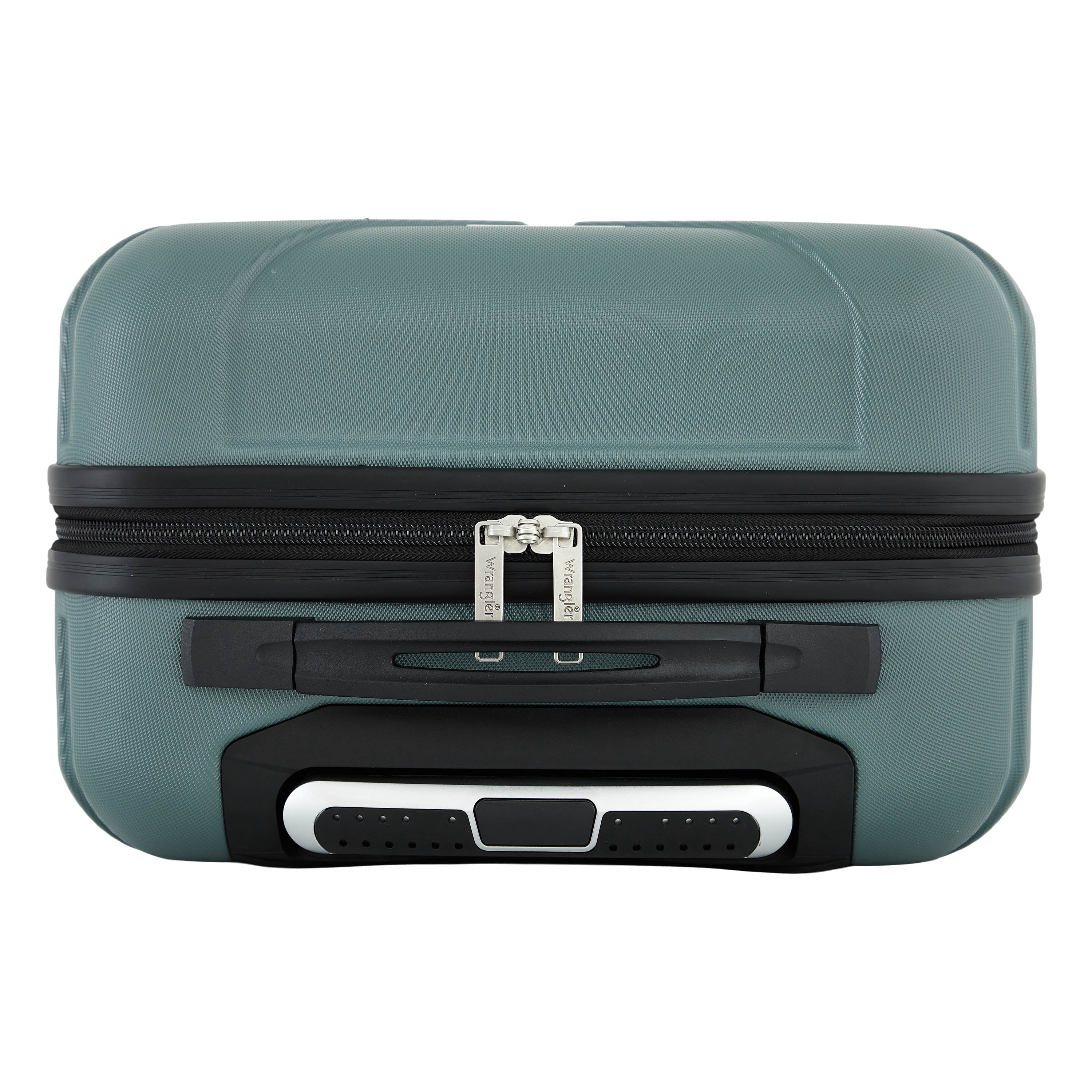 Wrangler 20-inch Carry-On Rolling Hard Side Spinner Luggage, Green
