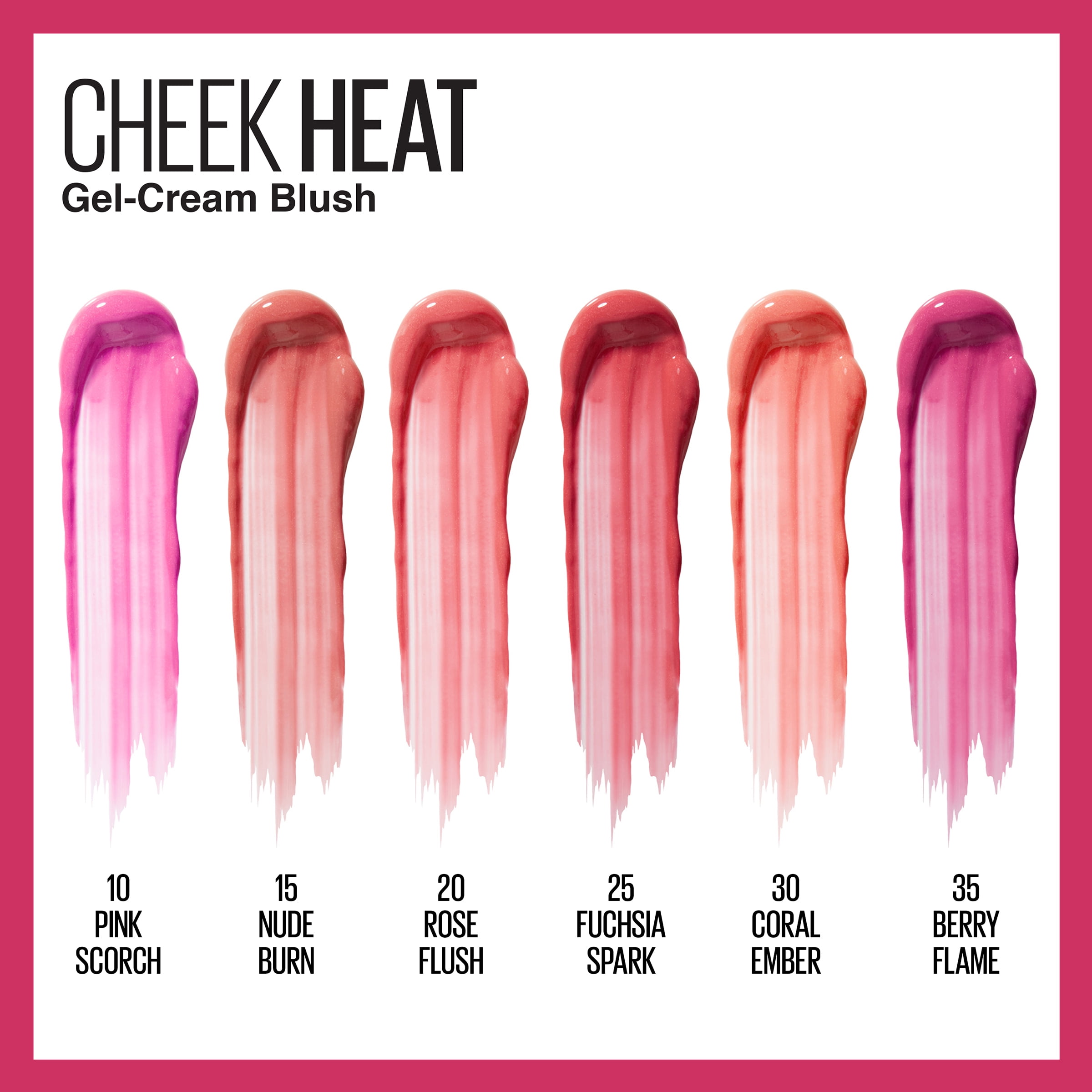 Maybelline Cheek Heat Gel-Cream Blush, Face Makeup, Rose Flush, 0.27 fl oz