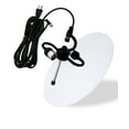 thumbnail image 5 of 2 Light Swag Plug-In Pendant 16"w White Linen Drum with Diffuser, Black Cord, 5 of 8