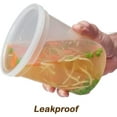 thumbnail image 2 of 48 Pack 32 oz Heavy Duty Deli Food/Soup Plastic Containers w/ Lids and Airtight, 2 of 7