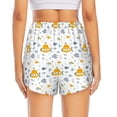 thumbnail image 4 of Uemuo Submarine Ship Pattern Women's Athletic Shorts High Waisted Running Shorts with Liner Pockets Gym Elastic Workout Shorts-Large, 4 of 9