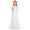 White, variant on Hansber Kids Flower Girl Dress Halter Chiffon Long Party Junior Wedding Evening Prom Maxi Gown Dress Deep Purple 12