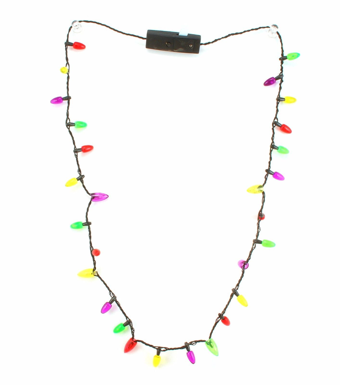 Flashing Christmas Lights Necklace that Lights Up 1 Piece Christmas Lights Necklace