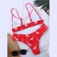 thumbnail image 4 of Gibobby Conjunto de Traje de Baño para Mujer Bikinis con estampado de dinosaurio para mujer, traje de baño Sexy con realce, conjunto de Bikini de dos pie(Rojo,CH), 4 of 5