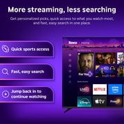 Roku Streaming Stick 4K - HDR & Dolby Vision Roku Streaming Device for TV with Voice Remote & Long-Range Wi-Fi - Free & Live TV