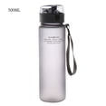 thumbnail image 2 of Cateissary Botella de agua Taza de plástico portátil para beber A prueba de fugas Deportes Viajes Drinkware Botella al aire libre, Negro, 560ML Type2 NO2 Cateissary HA004187-06, 2 of 6
