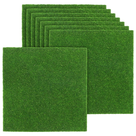 8 Uds. Esteras de musgo, hoja de musgo falso, alfombra de hierba, musgo artesanal, musgo Artificial, micropaisaje decorativo