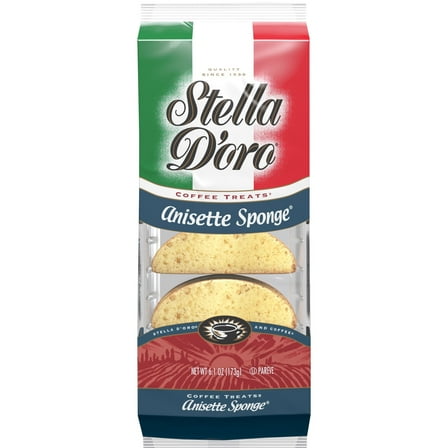 Stella D'Oro Anisette Sponge Coffee Treats Cookies, 6.1 Ounce