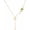 Lily tassel necklace, variant on Lily of the Valley Flower Necklace Earrings Gold Plated Charm Fairy White Lily Bell Freshwater Pearl Flowers Enamel Green Leaves Tassel Jewerly Set for Women Wedding Bridal Spring Jewelry Gifts