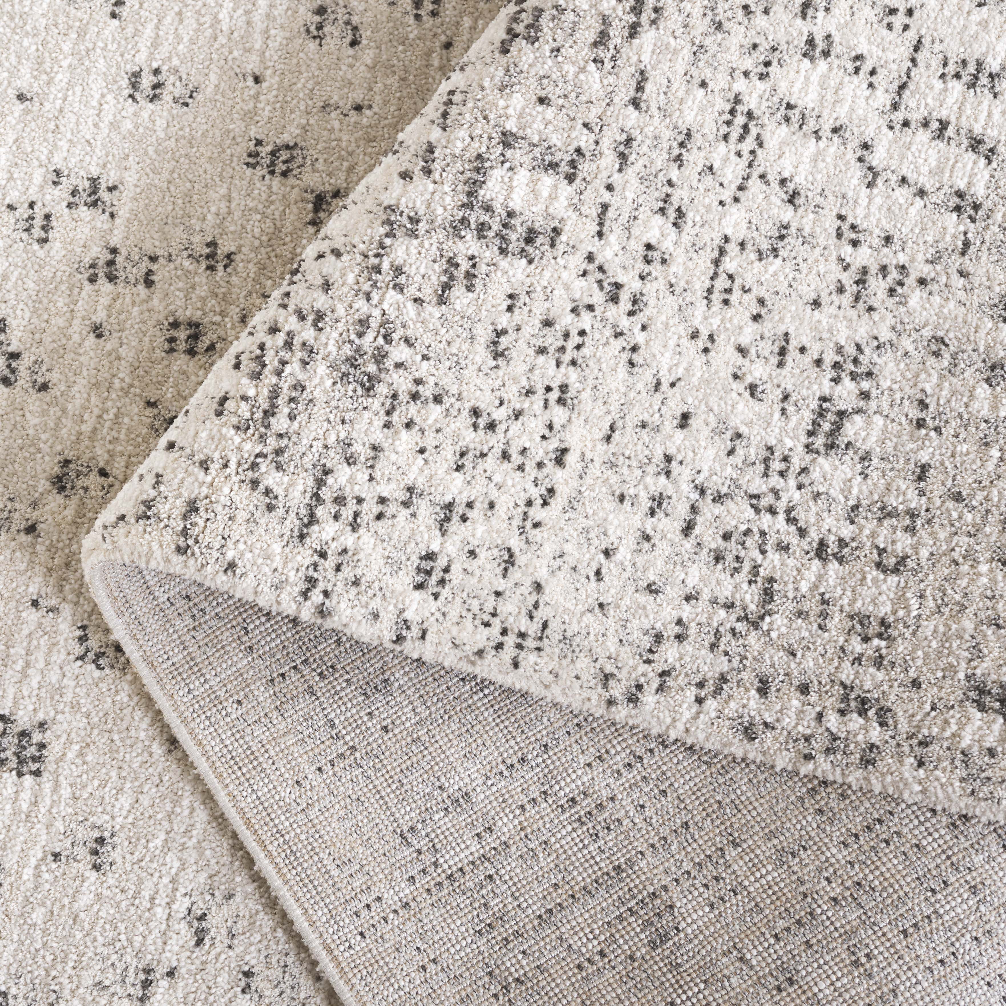SAFAVIEH Northport Blair Abstract Area Rug, Ivory/Charcoal, 4' x 6'