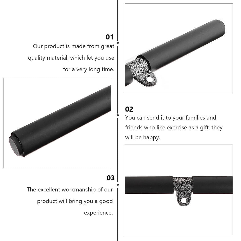 CRILSTYLEO Bicep Pull Bar Black Triceps Trainer Fitness Lever for Sport 2Pcs