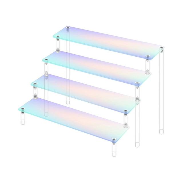 Présentoir en Acrylique 30cm Rectangle Transparent Présentoir à Produits Acrylique Transparent Quatre Couches