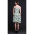 thumbnail image 3 of Bimba Robe Soleil Mini à Taille Smockée pour Femmes Imprimée, Tenue de Fête d'Été pour les Vacances - Grand, 3 of 5