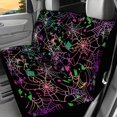 thumbnail image 2 of POLERO Colorful Spider Web Pattern Rear Seat Covers for SUV, 2 Piece Durable Car Rear Seat Protectors Easy to Install Machine Washable Car Back Seat Cover, 2 of 7