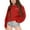 Red, variant on Faith Over Fear Hoodie Youth Kids Trendy Cute Christian Letter Print Sweatshirts Oversized Graphic Pullover Tops