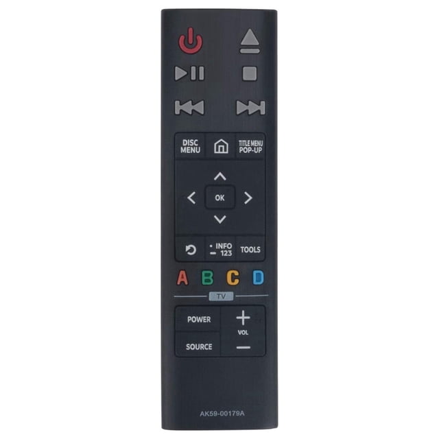 AK59-00179A Mando una Distancia de Repuesto para - 4K Ultra HD Blu-Ray Player UBD-K8500 UBD-K8500/ UBDK8500