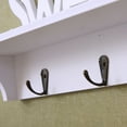 thumbnail image 2 of TABLETREANDS Wall Storage Shelf White with Hooks Multipurpose Rack for Kitchen Living Room, 2 of 8