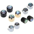 thumbnail image 4 of Metal Metric Size Abalone Top Dome Knobs for Fender Tele Telecaster Electric Guitar or Bass Chrome Stripe, 4 of 6