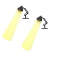 thumbnail image 1 of Creative Student Desk Lamp Design Reading Bookmark Double Sided Paper Book PageClip Personalized BookmarksSchool SuppliesGift Black2PCS, 1 of 6