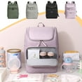 thumbnail image 7 of Insulated Bag, Large Capacity Mom Baby Supplies Bag, Thermal Food Cooler Backpack for Travel Picnics Outdoor, Multi-Pocket Waterproof Leakproof Durable Lightweight, 7 of 7