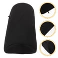 thumbnail image 1 of WRITWAA 1Pcs Coussin Repose-Pieds Ergonomique en Polyester Noir pour Bureau et Maison, 1 of 7