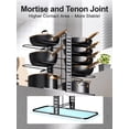 thumbnail image 4 of Estante organizador para ollas y sartenes MUDEELA, 8 niveles, ajustable, 4 of 6