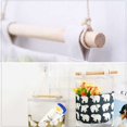 thumbnail image 4 of 3 Pcs Hanging Storage Bag with 3 Pockets, Fabric Wall Shelf Basket Storage Pouch Organizer for Bedroom Bathroom Kitchen - Waterproof & Stylish (Bear/Tree/Whale)-, 4 of 5