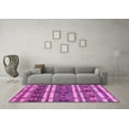 thumbnail image 3 of Ahgly Company Indoor Round Oriental Pink Industrial Area Rugs, 5' Round, 3 of 4