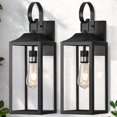 thumbnail image 1 of Lámpara de pared Yolsunes Outdoor Light Fixture, 19 pulgadas, color negro, paquete de 2, 1 of 8