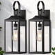 thumbnail image 1 of Lámpara de pared Yolsunes Outdoor Light Fixture, 19 pulgadas, color negro, paquete de 2, 1 of 8