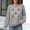 Gray, variant on GuzomFashion Womens Black Christmas Waffle Knit Sweatshirt - Soft Stretchy with Tree & Pink Bow Print, Relaxed Fit S-XXL,Size S