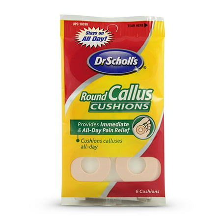 Dr. Scholls Foam Ease Callus Cushions, Round - 6 Ea - Walmart.com