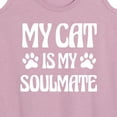 thumbnail image 3 of Instant Message - My Soulmate Cat - Women's Racerback Tank Top, 3 of 6