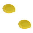 thumbnail image 2 of Unatoiry Snack Tray Candy Plate Fruit Basket Household Accessories ulation Leaf Space Saving Kitchen Gadget Party Accessory Decoration Yellow 2Set, 2 of 6