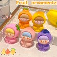 thumbnail image 2 of 10/1 piezas de artesanías de resina de frutas lindas, estatuas de frutas de dibujos animados, decoraciones para interiores de automóviles, mini imágenes de dibujos animados, adornos de micropaisaje, 2 of 5